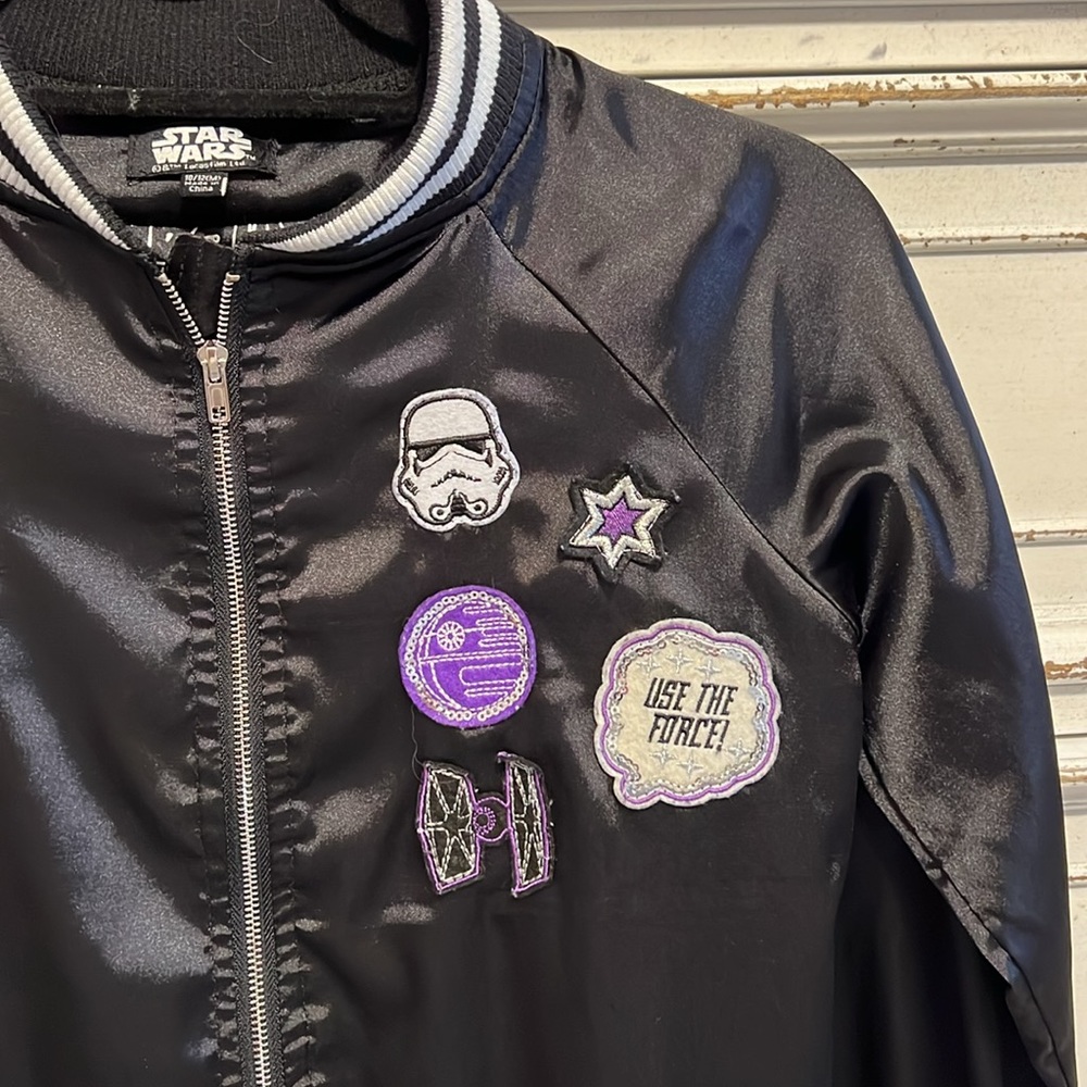 Girl’s Star Wars Spring Fall Lightweight Jacket Disney - Picture 2 of 6